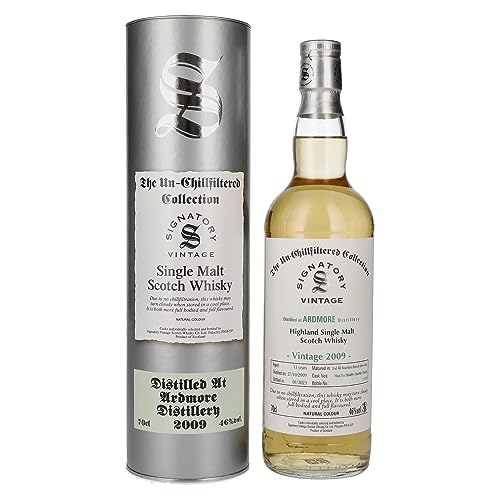 Signatory Vintage ARDMORE 13 Years Old The Un-Chillfiltered 2009 46% Vol. 0,7l in Giftbox