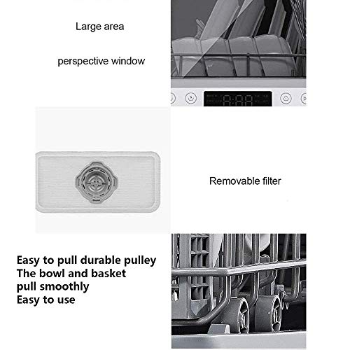 Tafelmodel Vaatwasser Compact Draagbaar Aanrecht, Ingebouwd, Met 6 Couverts, Antibacteriële Opslag, Met Fruit- En… - Image 7