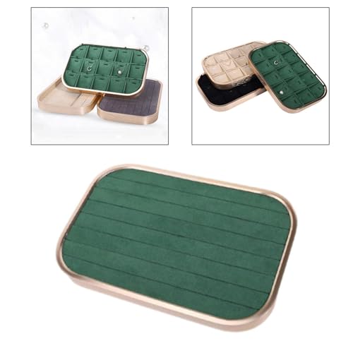 Bandeja para joyas resistente a rayones y colgantes expositor de anillos 8