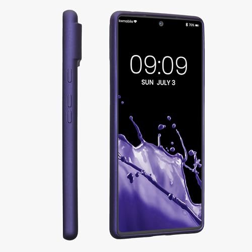kwmobile Case for Google Pixel 6 Case - Soft Slim Metallic TPU Silicone Cover - Metallic Blue Violet - Image 4