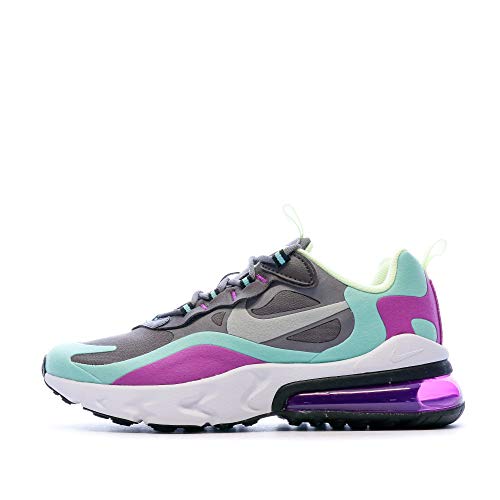 Nike Air Max 270 React GS Running Trainers BQ0103 Sneakers Shoes (UK 5 US 5.5Y EU 38, Gunsmoke Reflect Silver 007)2