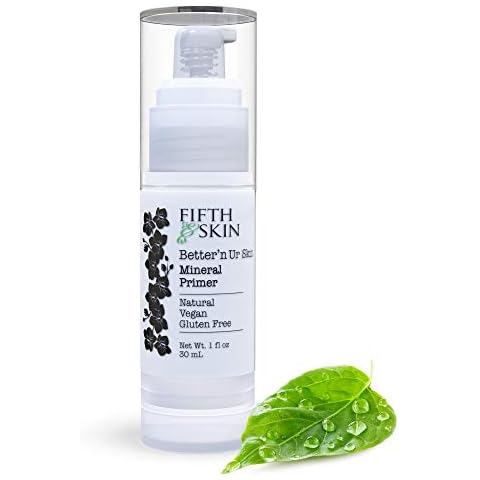 Fifth & Skin Better'n Ur Skin MINERAL MAKEUP PRIMER - Natural - Organic - Vegan - Cruelty Free - Hydrate, Minimize Pores & Lines - Lightweight, Non-Greasy - ALL Skin Types - Paraben Free - 1 oz. Cover