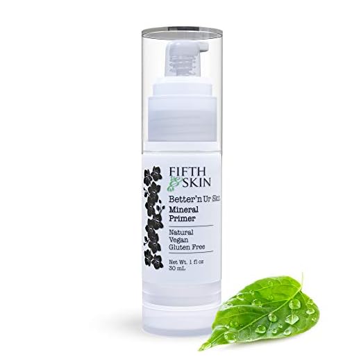 Fifth & Skin Better'n Ur Skin MINERAL MAKEUP PRIMER - Natural - Organic - Vegan - Cruelty Free - Hydrate, Minimize Pores & Lines - Lightweight, Non-Greasy - ALL Skin Types - Paraben Free - 1 oz.
