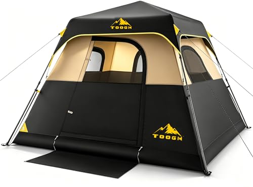 Toogh 3/4 Person Instant Tent for Family Camping, Outdoor...