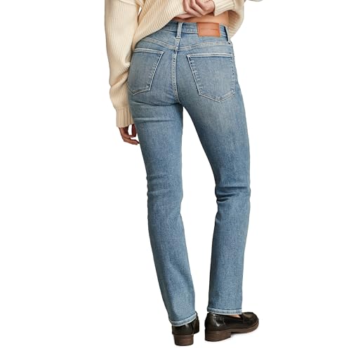 Lucky Brand Women's High Rise Zoe Straight Jean, Stardom, 28W x 27L