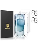 UNBREAKcable Screen Protector for iPhone 6s Plus/6 Plus [3-Pack] 9H Tempered Glass for iPhone 6s Plus/6 Plus, Case Friendly, 2.5D Round Edge, Anti-Bubbles, Easy Install Tool, 3D Touch Support