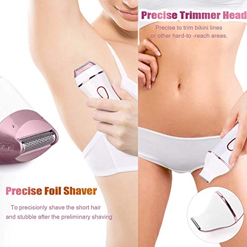 Clever Bright Electric Razors For Women Ipx7 Waterproof 6 In 1 Electric Shaver For Women Painless Body Hair Removal Bikini Trimmer For Legs Underarms And Bikini Arearechargeable Cordless Wet/Dry #TOP1