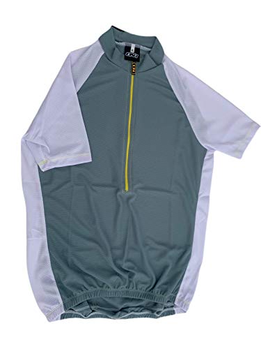 Maillot Ciclismo, Camiseta Deportiva Ciclista Manga Corta, Ropa Verano Ciclistas - Color Gris - Talla XL