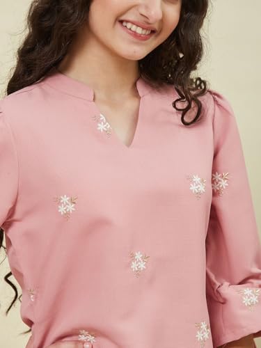 Image of Printed Kurti Pant and Dupatta Set for Girls, Soft Cotton Blend Salwar Suit Set, Kids Ethnic Dress,