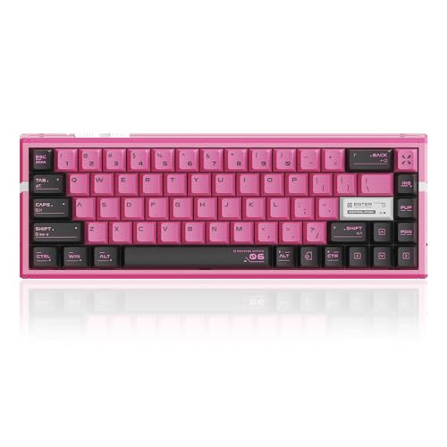 Image of ATK RS6 Ultra Aluminum Hall Effect Gaming Keyboard - 65% Compact 68 Keys, 0.001 mm RT, 8K Polling, Hot-Swappable, RGB (Sakura-Jade Magnetic)