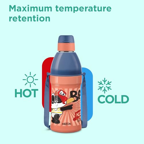 Milton Benny 400 380ml Orange Insulated Water Bottle - Image 5