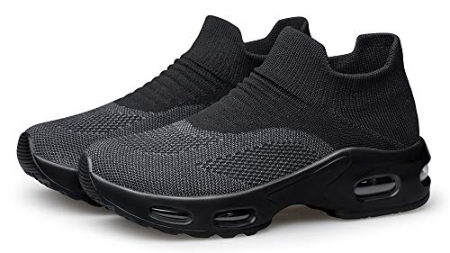 Image of YHOON Women's Slip-On Walking Shoes Sock Shoes Women Mesh Athletic Sneakers Nurse & Work Shoes