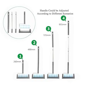   UNIKON-Lint-Roller-Floor-Sticky-Roller-Pet-Hair-Roller-Cat-Dog-Pet-Hair-Remover-for-Laundry-Clothes-Carpet-Furniture-63-Wide-with-30-Sheets-with-Long-Handle-Grey-1-Count