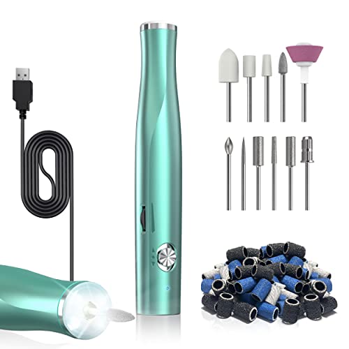 ZoCCee Nagelfräser mit Fülllicht, 22000 u/Min Elektrische Nagelfräser für gelnägel, 11 in 1 einstellbare Geschwindigkeit Maniküre Set elektrisch für Acryl Gele Kallus Entfernen (Grün) ZoCCee Nagelfräser mit Fülllicht, 22000 u/Min Elektrische Nagelfräser für gelnägel, 11 in 1 einstellbare Geschwindigkeit Maniküre Set elektrisch für Acryl Gele Kallus Entfernen (Grün)