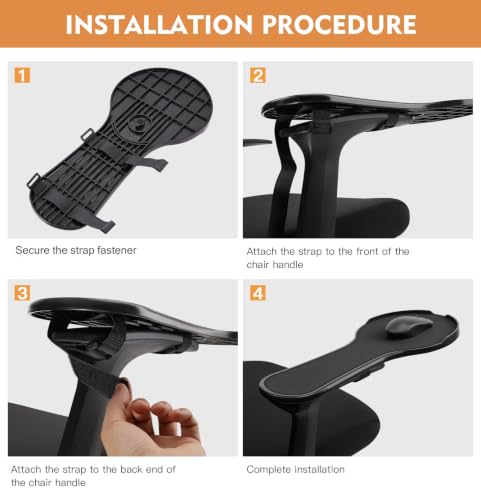 Pxoerzy Ergonomic armrest Mouse pad for Chair, Chair arm Mouse Tray by Pxoerzy - Used condition - Image 5