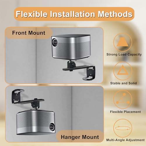 Danowday Beamer Halterung Verstellbarer, Beamer Ständer Wandhalterung, Projector Stand um 360° Drehbar, Multifunktionaler Beamer Halterung Decke, Universal Beamerhalterung für Wohn, Projektorhalter