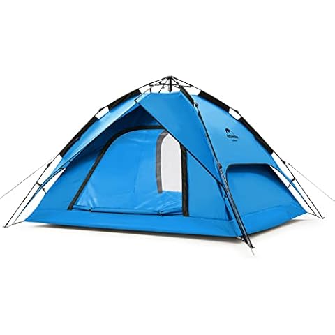 Naturehike Pop Up Zelt Wurfzelte Automatik Campingzelt 3-4 Personen Doppeldeck Kuppelzelt Großes Familienzelt Cover