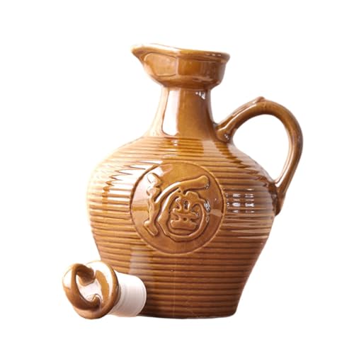 PRETYZOOM Contenitore Per Vino Ceramica Con Manico a Vite (1) Multifunzione Accessorio Per Casa