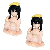 Funny Chest Shaking Girl Car Ornament, Anime Action Figure Shake Girl Bobbleheads Figurine Car Dashb