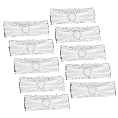 Fundas elásticas de silla plateadas Changor para marcos de decoración de bodas 4