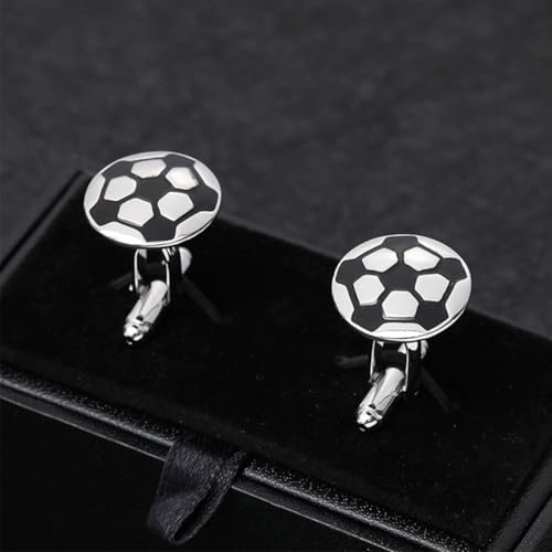 Set de 4 Mancuernillas de Fútbol para Hombre miniatura 4