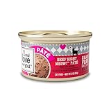 I and love and you Wet Cat Food - Beef Right Meow Pâté - Beef Recipe, Grain Free, Filler Free, 3oz Pack of 24 Cans
