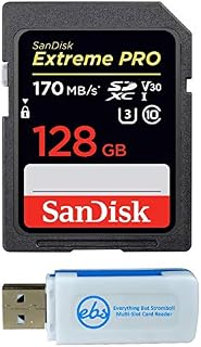 SanDisk 128GB SDXC SD Extreme Pro Memory Card Works with Canon EOS 77D