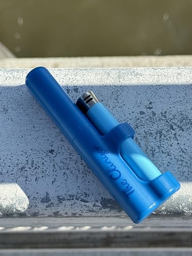 The Clinger - Cigarette Case, Holds 2, Smell Proof, Crush Proof, Tube, Lighter Holder, Attaches to Your Bic or Clipper Lighter! (Blue)