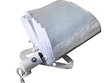 Futisma WerFamily Clear Transparent Folding Auto Open Auto Close Umbrella Rainy (transparent 1)