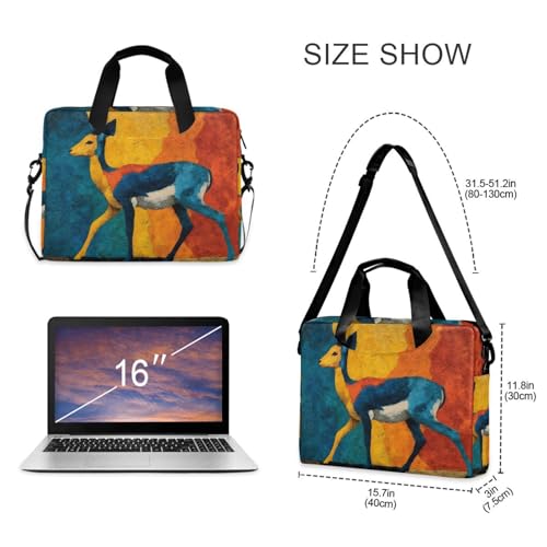 Bolso para laptop con diseño ciervo colorido miniatura 5