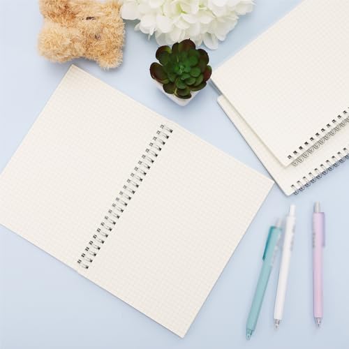 Carnet à spirale A5 feuilles quadrillées robustes pour protéger vos notes - 7