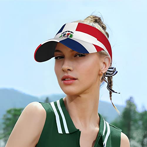Image of Cute Funny Flag Hat Women Men Adjustable Flag Sport Sun Visor Hat Summer Fashion Sun Cap Beach Flag Hat