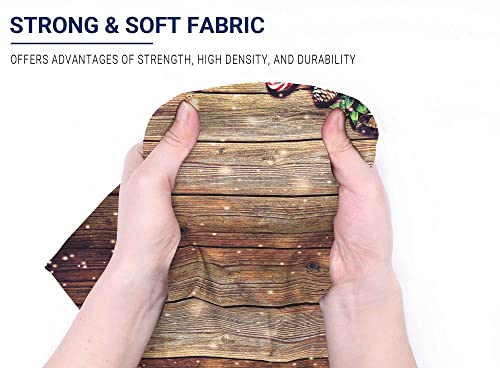 Allenjoy 8X8Ft Rustic Christmas Wood Photography Backdrop Sparkle Bokeh Brown Wooden Board Vintage Wall Floordrop Winter Family Party Decorations Holiday Xmas Background Portrait Studio Photo Booth #TOP3