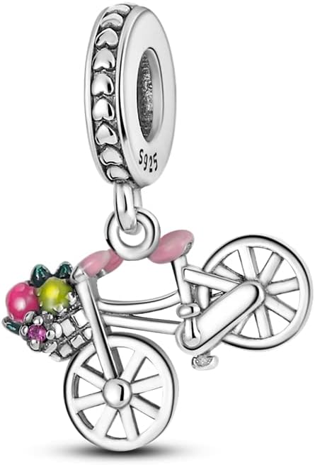 CYCUFF 925 Sterling Silver Charms Suitable for Charm Necklaces, Bracelet Pendants Beads Jewellery Gift for Women Family Friends