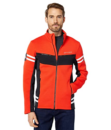Amazon.com: Spyder Wengen Encore Full Zip Fleece Jacket Volcano
