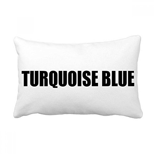 Coussin de canapé turquoise bleu noir rectangulaire déma - 2