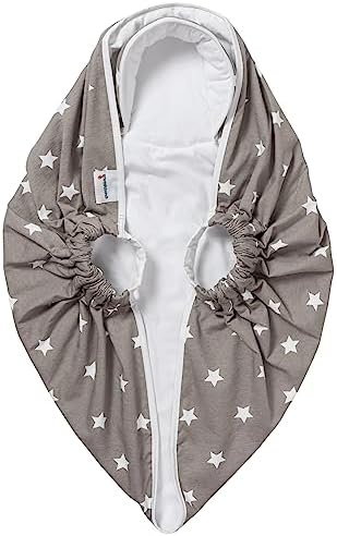 Snuggleundl - USA 5-Point CarSeat-Safe Baby Lift Blanket Insert (Baby Starlight, Bunting w/Handles) Liner Wrap for Baby Boys & Girls 0-12 Months