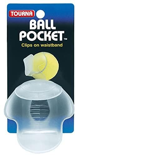 Tourna Ball Pocket Clip-On Waistband Ball Holder, Clear (Pack of 3)