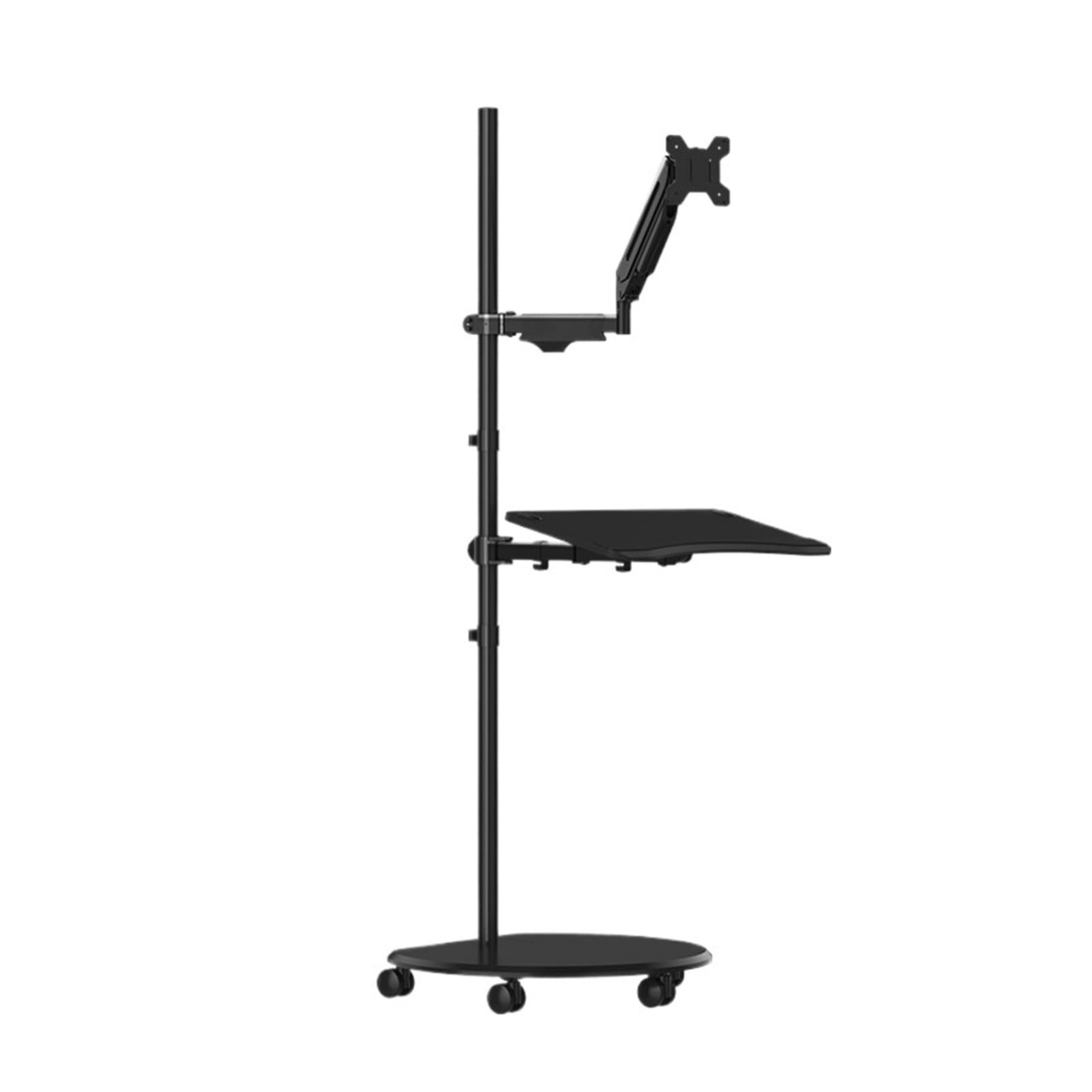 Ikpgbzxm One Color Floor-Standing Monitor Stand With Pneumatic Cantilever, Height Adjustable(Monitorstand)
