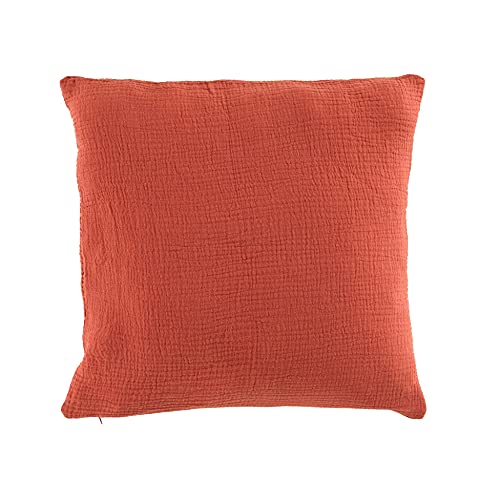 douceur d'interieur Angelia Coussin DEHOUSSABLE, Terracotta, 40 x 40 CM