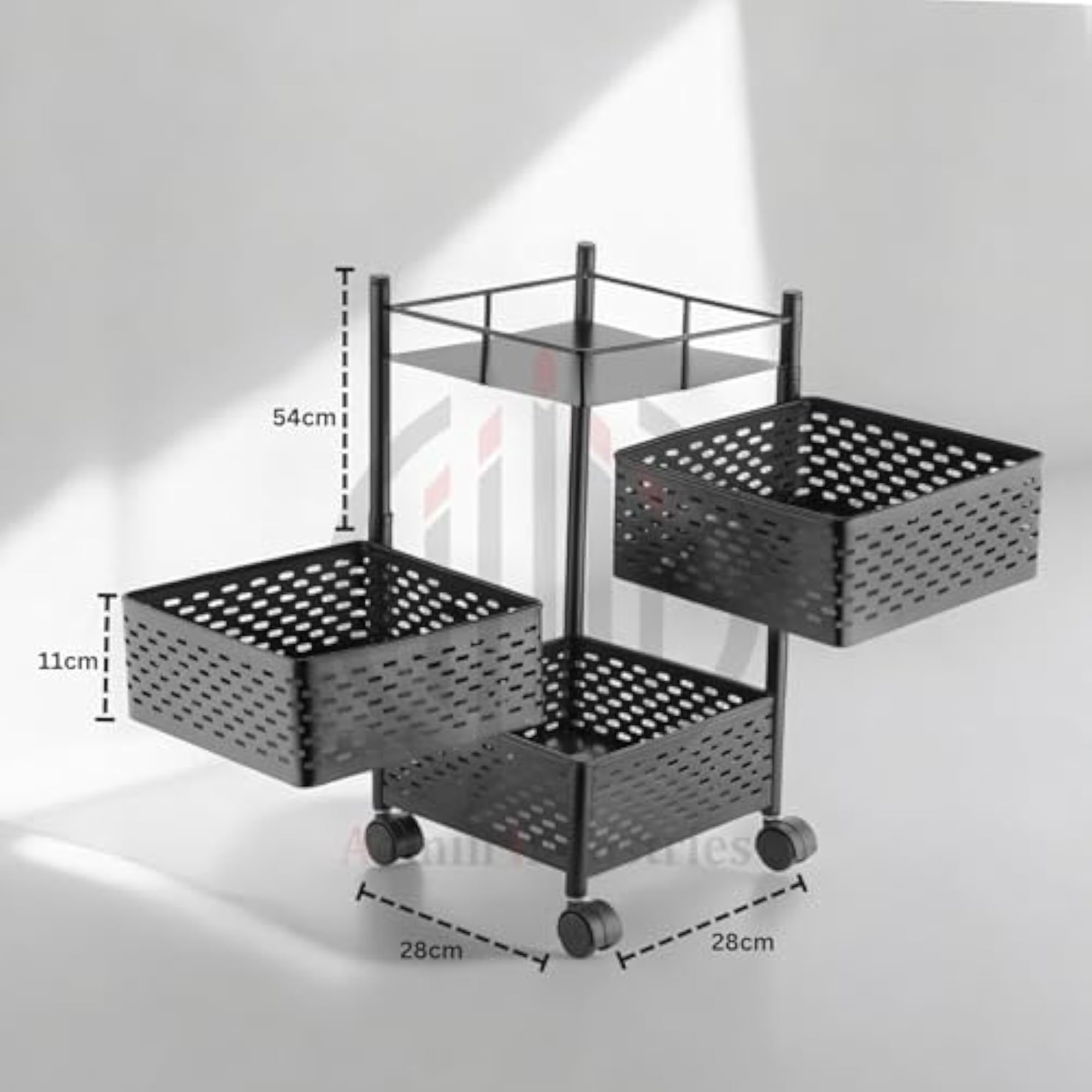 Multi-Purpose Kitchen Storage Organizer Trolley