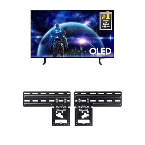 Image of SAMSUNG 42-Inch Class OLED 4K S90D Series HDR Smart TV w /Dolby Atmos, Object Tracking Sound Lite, Motion Xcelerator, (QN42S90D, 2024 Model) Slim Fit TV Wall Mount, WMN-B50EB /ZA