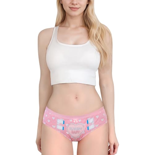LittleForBig Culotte hipster confortable en coton doux pour femme, rose, L