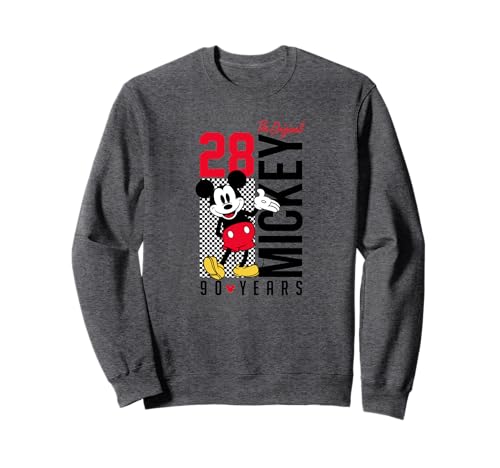 Sweatshirt Disney Mickey Mouse 90th Anniversary anti-boulochage col rond doux