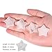 TUMBEELLUWA 5pcs Hand Carved Star Shaped Palm Pocket Stones, Polished Starry Crystal Stone Bulk for Home Office Decoration DIY or Jewelry Making, Rock Crystal