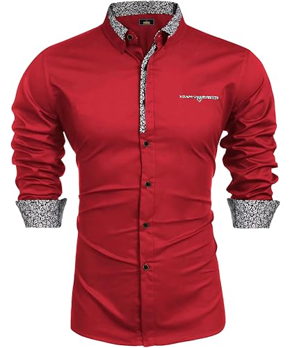 Image of Mens Shirt | Black Cotton Blend Casual | Regular Fit | Full Sleeve | Printed Spread Collar | Solid Plain Style | Summer Office Wear | Stylish Shirt for Men