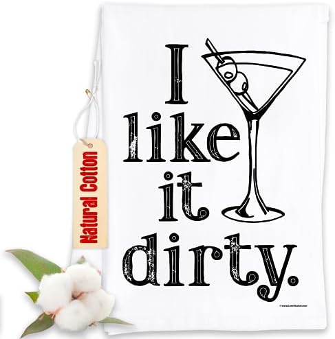 I Like It Dirty - Funny Kitchen Towels Decorative Dish Towels with Sayings, Funny Housewarming Kitchen Gifts - Multi-Use Cute Kitchen Towels - Funny Gifts for Women
