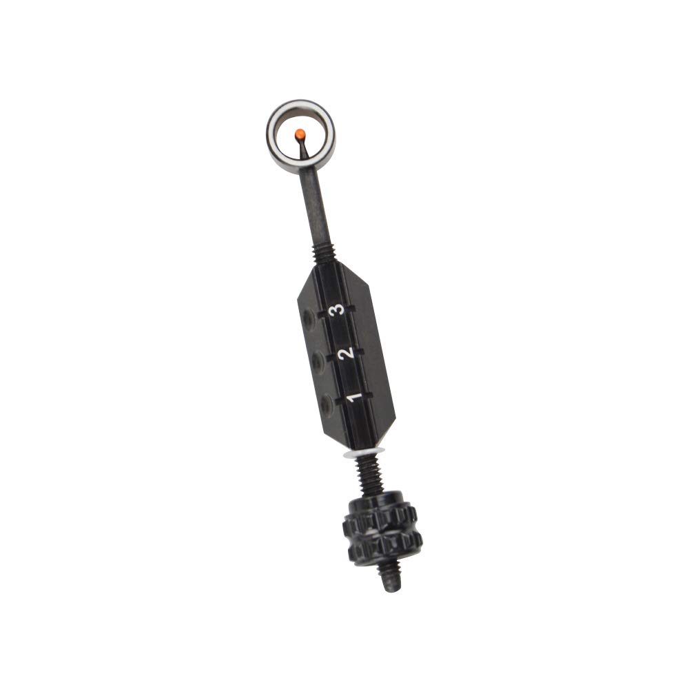 Vista di Arco Ricurvo Lega di Alluminio Bow Sight Visione Vista a Pin Singolo per Arco Ricurvo Accessorio