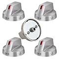 AOLKKSI DG64-00473A Upgraded Stove Knob Oven Knobs Replacement for SAM-Sung Gas Range Oven - Replace DG64-00473A DG64-00347B FX710BGS FX510BGS NX58F5300SS NX58F5500SS