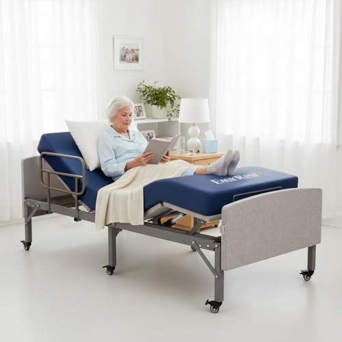 EASY REST Adjustable Hospital Bed for Home Use with Hospital Mattress